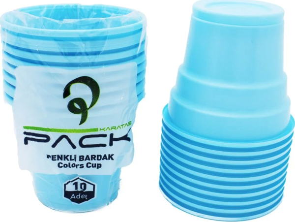 Renkli Plastik Bardak 10 lu. - Image 1