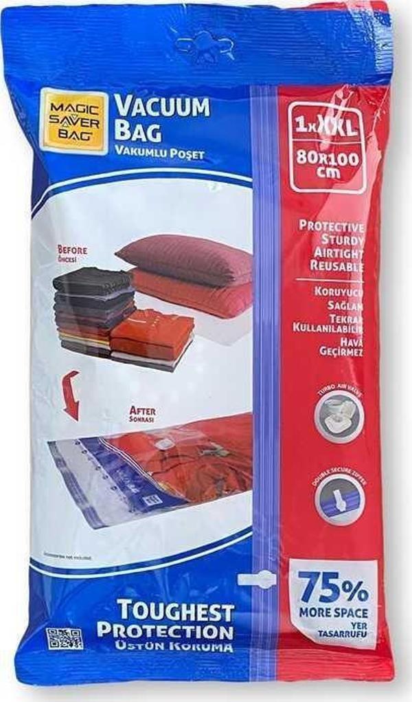 Vakumlu Hurç Poşet XXL Beden 80x100 cm - Image 1