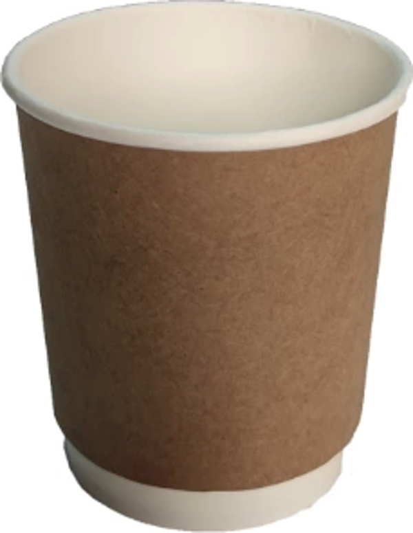 Virgin Double Wall Karton Bardak 8 oz (20'li) - Image 1