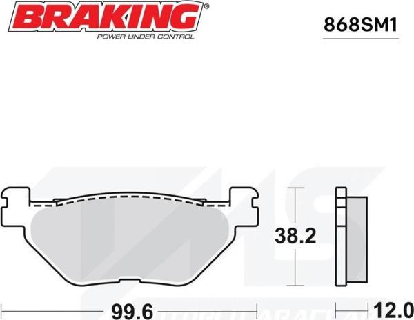 Brakıng Fren Balatası 868sm1 Yarı Metal Yamaha Xvs A Mıdnıght Star 950 T-max 530 - Image 1