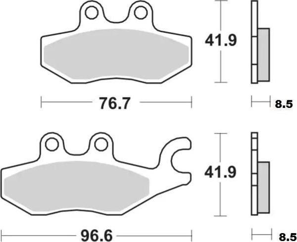 Brakıng Fren Balatası 953sm1 Arka Gılera Pıaggıo X7 X9 125 250 Xevo 250i 250 - Ön Vespa Gts300 266 - Image 1