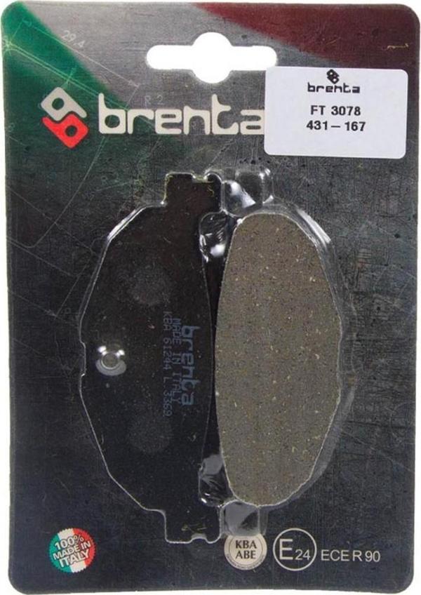 Brenta Organik Fren Balata Ft 3078 Arka Tmax 500 530 Yp 400 Majesty Non Abs 04 - 13 R Yp 400 S Majes - Image 1