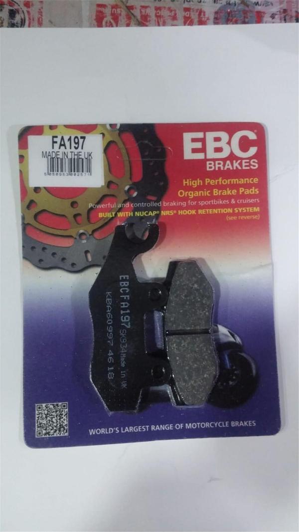 Ebc Fren Balatası Organik Fa197 Hyosung Gt250r Gt650r Gv250 650 Cub Scooter Kulaksız 011 Revolt Rm5 - Image 1