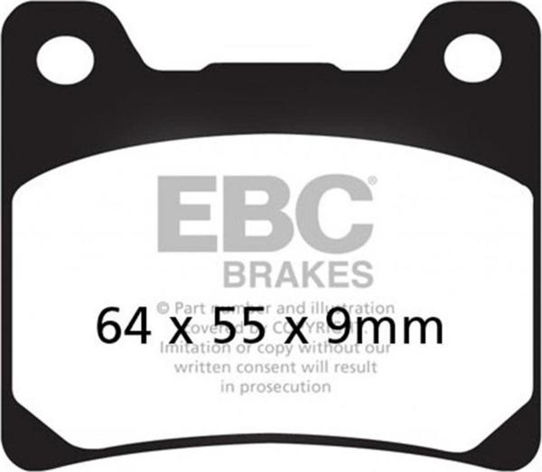 Ebc Fren Balatası Yarı Sinter Fa088v Yamaha Xjr1300 98-01, Vmax12, Xv100 Vırago - Image 1