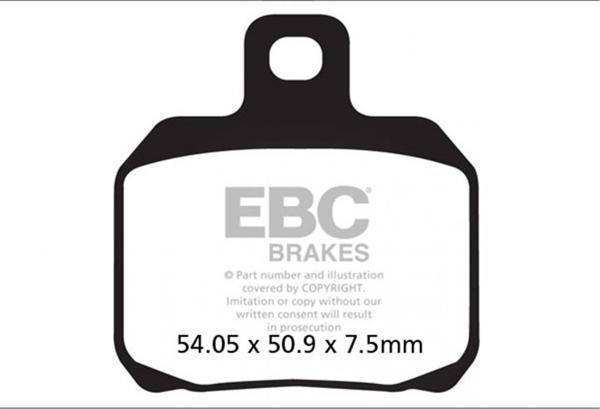 Ebc Fren Balatası Yarı Sinter Fa266v Ducatı Monster 696 796 1100 1200 Peugeot Speedfıght Django - 15 - Image 1