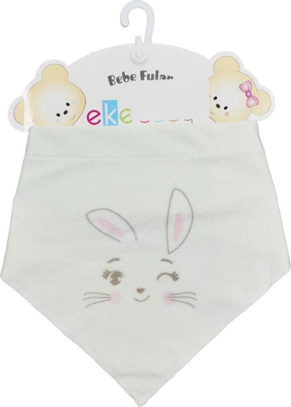 Ekebaby Penye Baskılı Fular Önlük 11983 Açık Yeşil - Image 1