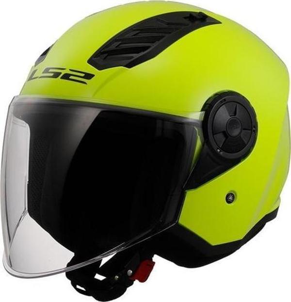 Ls2 Aırflow 2 Yarım Kask Neon Sarı 3X-LARGE - Image 1
