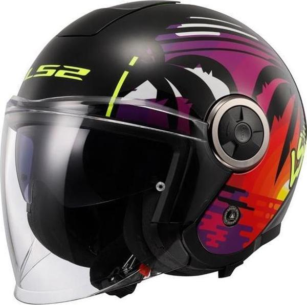 Ls2 Classy Palm Yarım Kask Siyah LARGE - Image 1