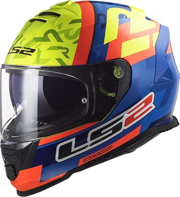 Ls2 Storm Salvador Replıca Kapalı Kask Mavi-neon Sarı SMALL - Image 1