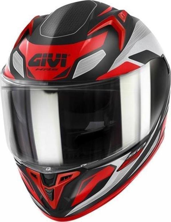 Gıvı 50.8 Brave Kapalı Kask Mat Siyah-tıtanıum-kırmızı 2X-LARGE - Image 1