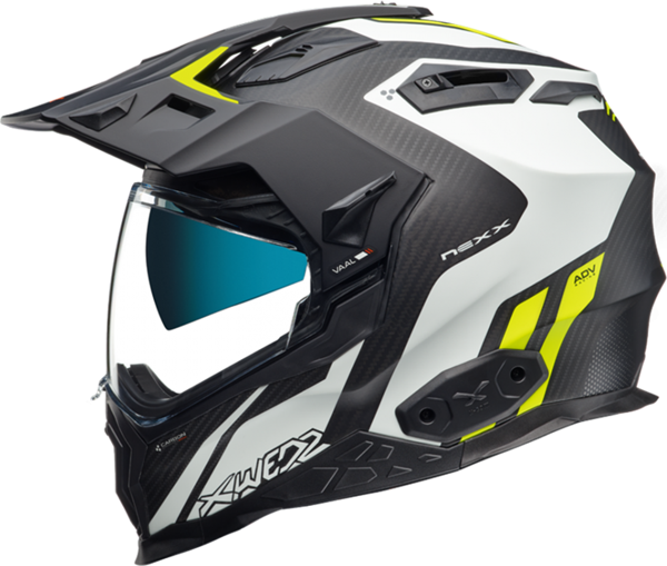 Nexx X.wed 2 Vaal Kapalı Kask Mat Beyaz-neon Sarı SMALL - Image 1