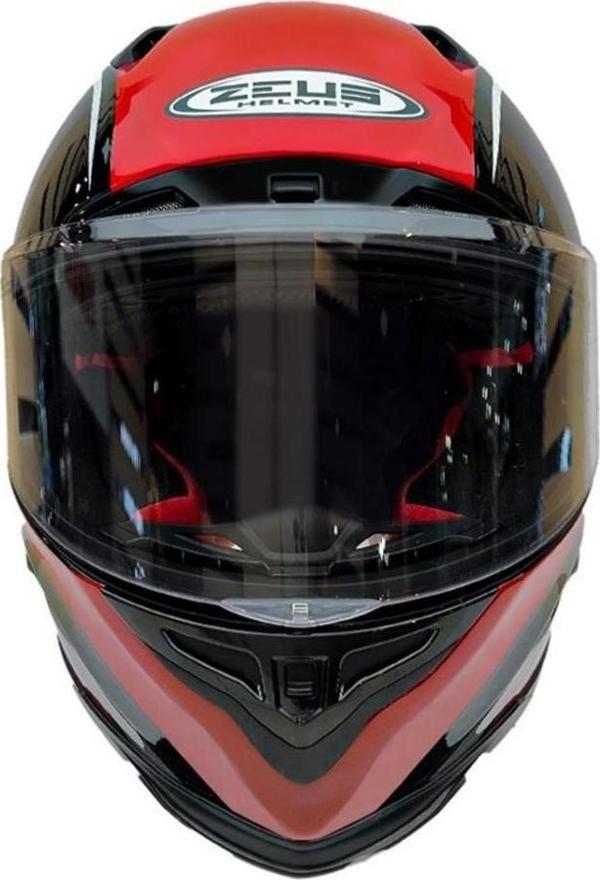 Zeus Zs-1800b Kapalı Kask Carbon Am9 Kırmızı X-LARGE - Image 1