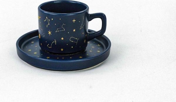 Keraart Astro Stackable Çay Fincan Takımı 12 Parça 6 Kişilik - Image 1