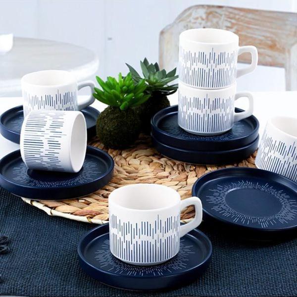 Keraart Beat Çay Fincan Takımı 12 Parça 6 Kişilik - Image 1