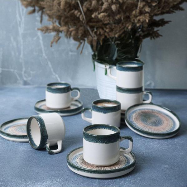 Keraart Hydra Stackable Çay Takımı 12 Parça 6 Kişilik 21279 - Image 1