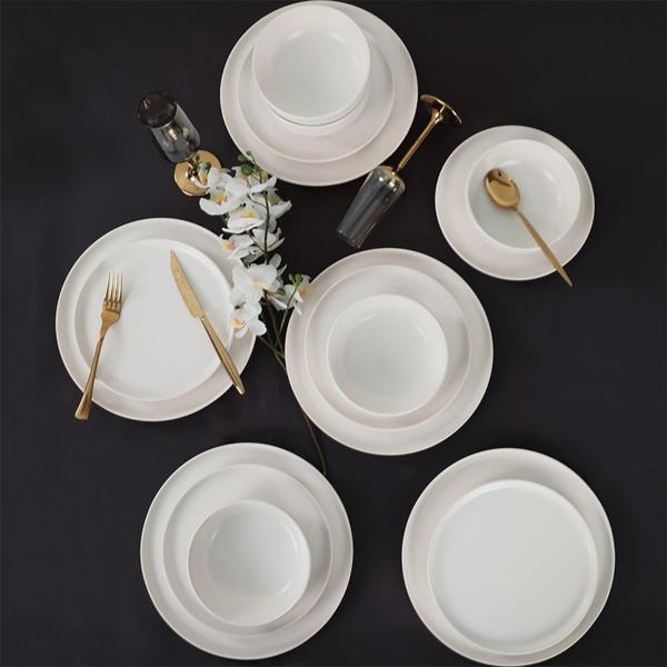Nordic Mat Beyaz Yemek Takımı 18 Parça 6 Kişilik 022 - Image 1