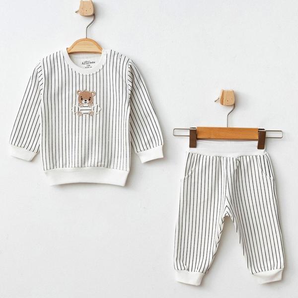 Aziz Bebe 2'li Bebek Takımı 2294 Ekru - Image 1