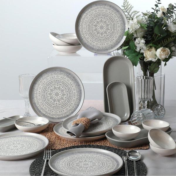 Keraart Stone Kahvaltı Takımı 18 Parça 6 Kişilik 21426-27 - Image 1