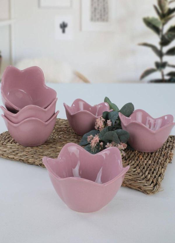 Keramika Violet Zambak Çerezlik 12 Cm 6 Adet - Image 1