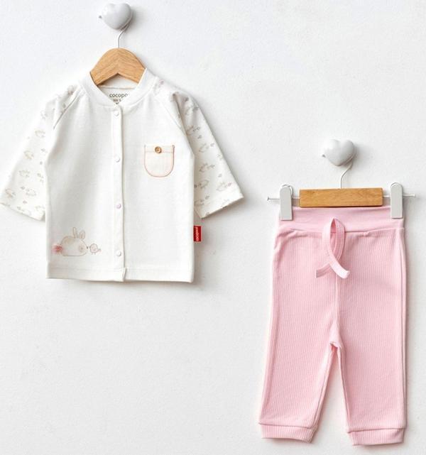 Cocopoco 2'li Bebek Takımı 1073 Pembe - Image 1