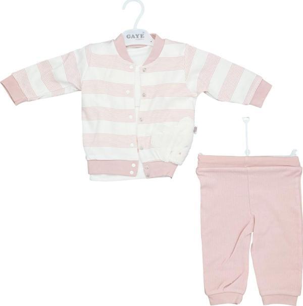 Gaye Bebe 3'lü Bebek Takımı 4411 Pembe - Image 1