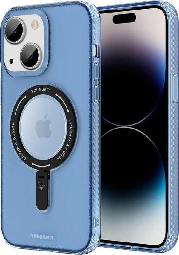 YoungKit Apple iPhone 14 Kılıf Magsafe Şarj Özellikli Rock Serisi Kapak - Image 1