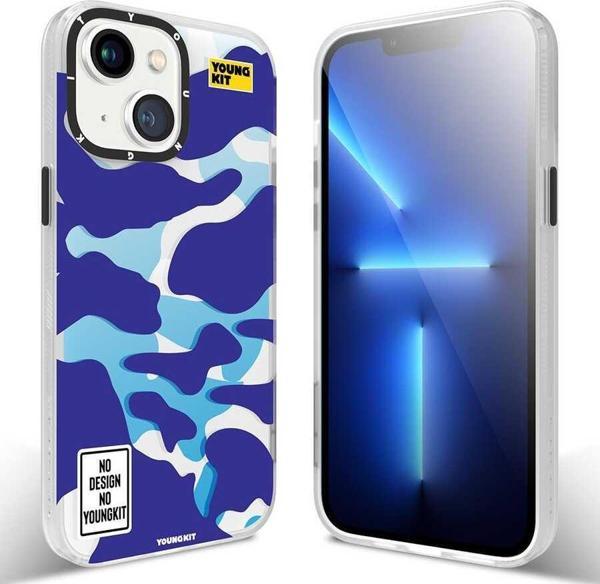YoungKit Apple iPhone 13 Kılıf Baskılı Desenli Kamuflaj Serisi Kapak - Image 1