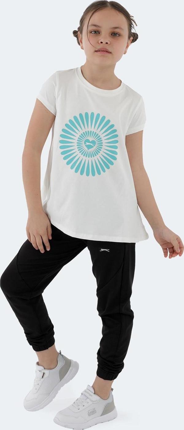 Slazenger POSEIDON Kız Çocuk Tişört Ekru - Image 1