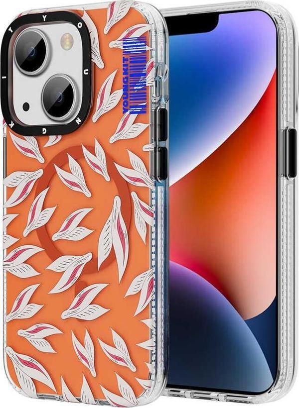 YoungKit Apple iPhone 14 Plus Kılıf Magsafe Şarj Özellikli Play Rabbit Serisi Kapak - Image 1