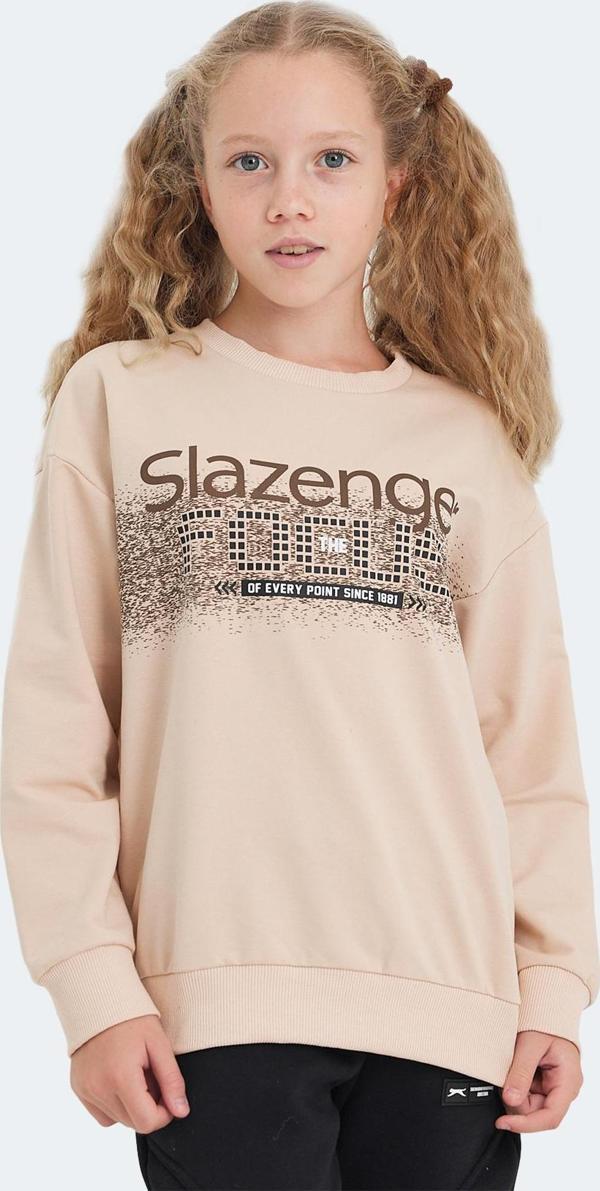Slazenger LAST Unisex Çocuk Sweatshirt Camel - Image 1