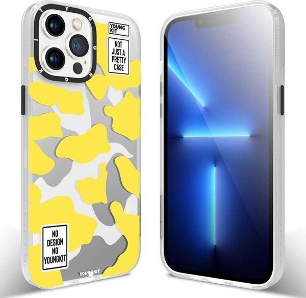 YoungKit Apple iPhone 13 Pro Kılıf Baskılı Desenli Kamuflaj Serisi Kapak - Image 1