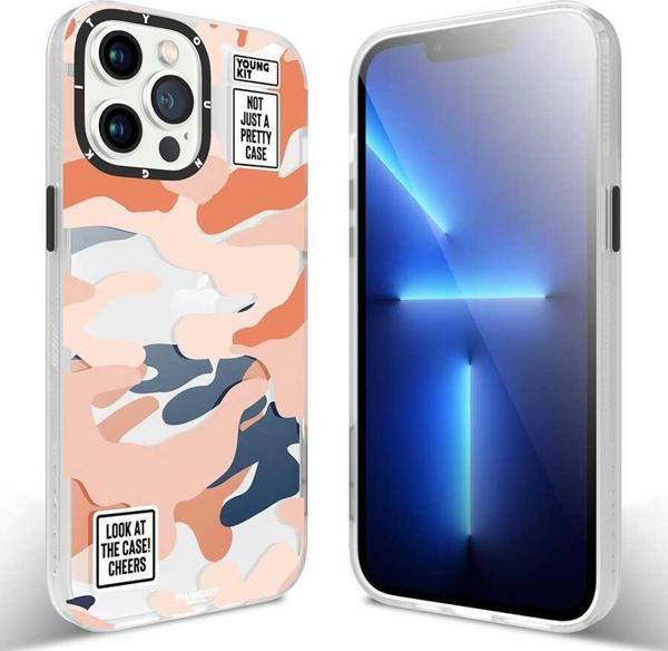 YoungKit Apple iPhone 13 Pro Kılıf Baskılı Desenli Kamuflaj Serisi Kapak - Image 1