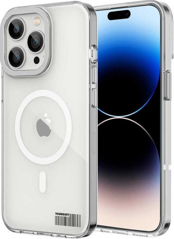 YoungKit iPhone 14 Pro Max Uyumlu Kılıf Magsafe Şarj Özellikli Coloured Glaze Serisi Kapak - Image 1