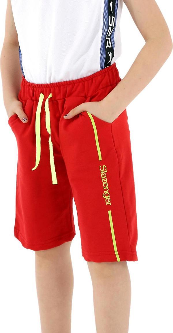 Slazenger PECE Erkek Çocuk Şort Kırmızı - Image 1