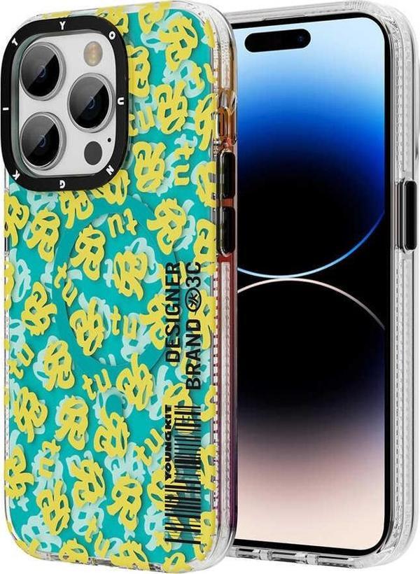 YoungKit Apple iPhone 14 Pro Max Kılıf Magsafe Şarj Özellikli Play Rabbit Serisi Kapak - Image 1