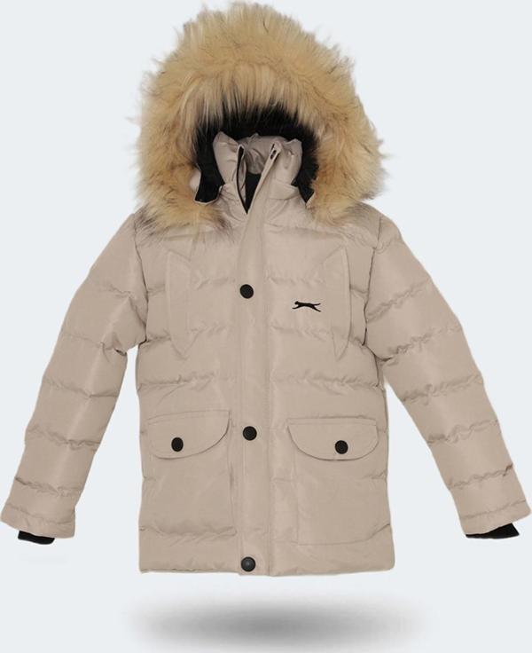 Slazenger NAPOLI Unisex Çocuk Mont &amp; Kaban Taş Gri - Image 1