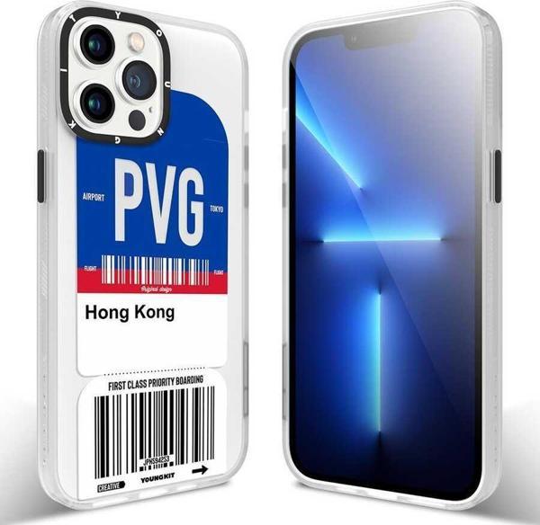 YoungKit iPhone 12 Pro Max Uyumlu Kılıf Any Time Trip Serisi Kapak - Image 1