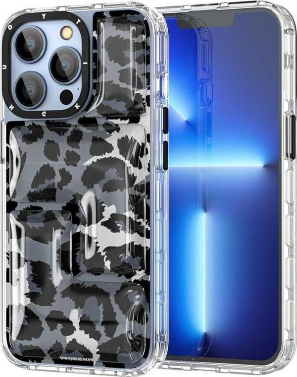 YoungKit Apple iPhone 13 Pro Max Kılıf Leopard Article Serisi Kapak - Image 1