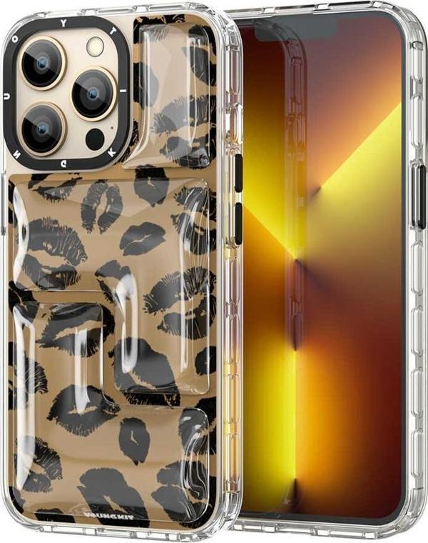 YoungKit Apple iPhone 13 Pro Max Kılıf Leopard Article Serisi Kapak - Image 1