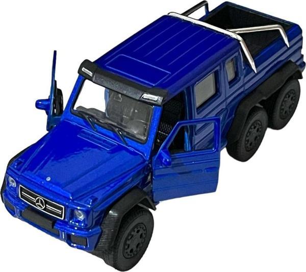 Lacivert Mercedes Pikap Oyuncak Lisanslı Diecast Metal Çek Bırak Araba - Image 1