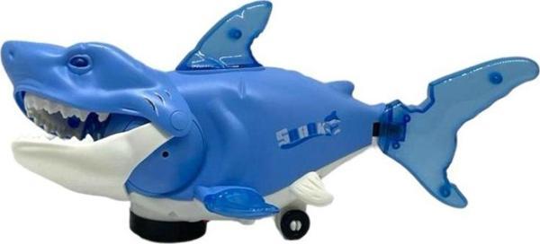 Sesli Işıklı Çarp Dön Şarkı Söyleyen Köpek Balığı Shark 27Cm Mavi - Image 1