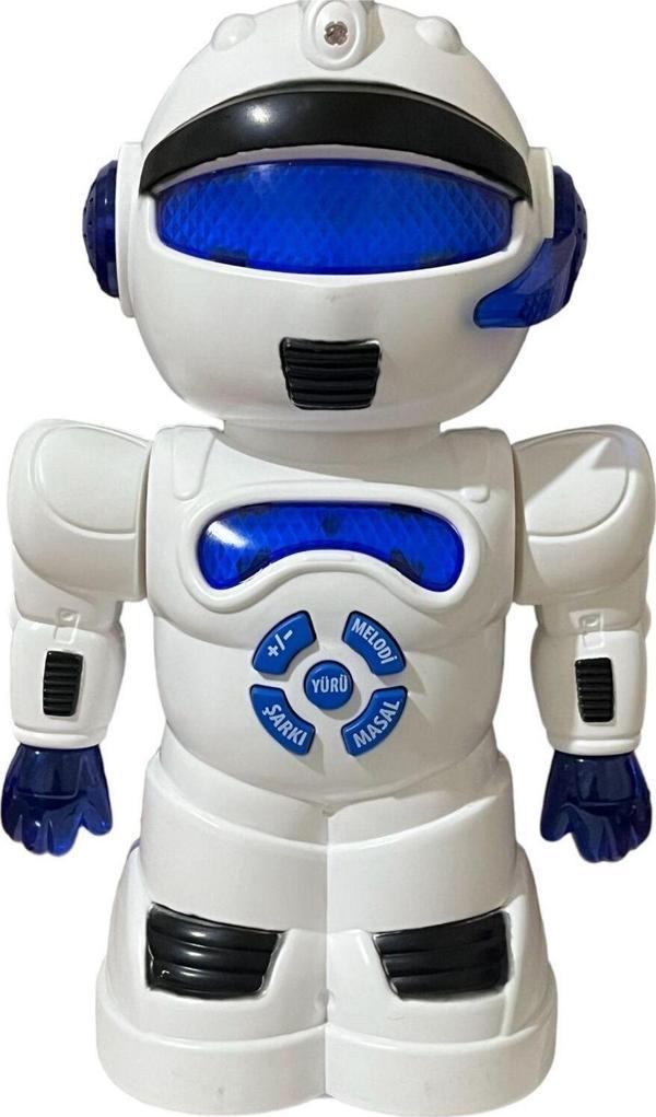 Robot Çarp Dön Sesli Işıklı 15 fonksiyonlu Robot 25 Cm - Image 1