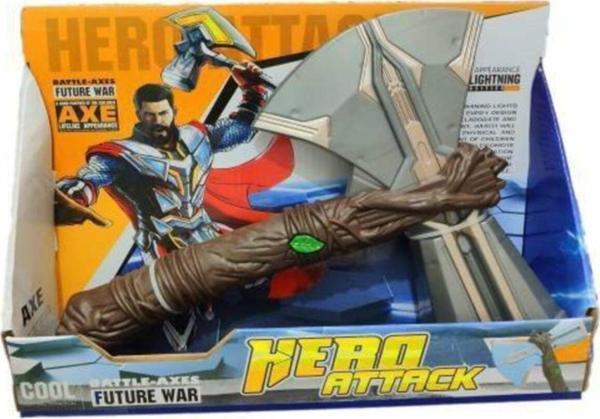 Süper Kahramanlar Avengers Thor Baltası Sesli Işıklı 30 Cm Oyuncak Thor Baltası - Image 1