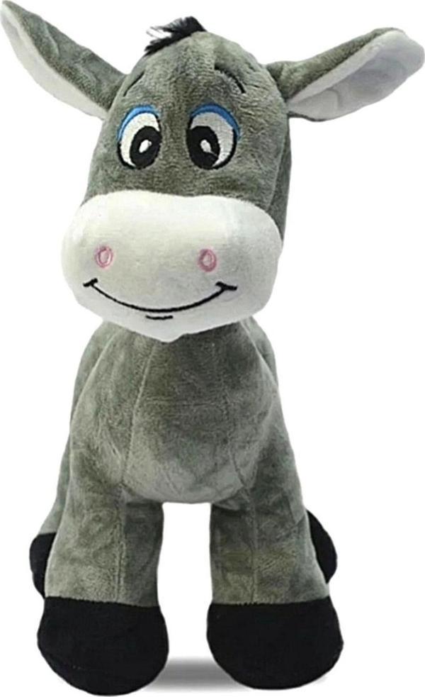 Sevimli Eşek 28 Cm - Uyku Ve Oyun Arkadaşı Eşşek Peluş Oyuncak - Image 1