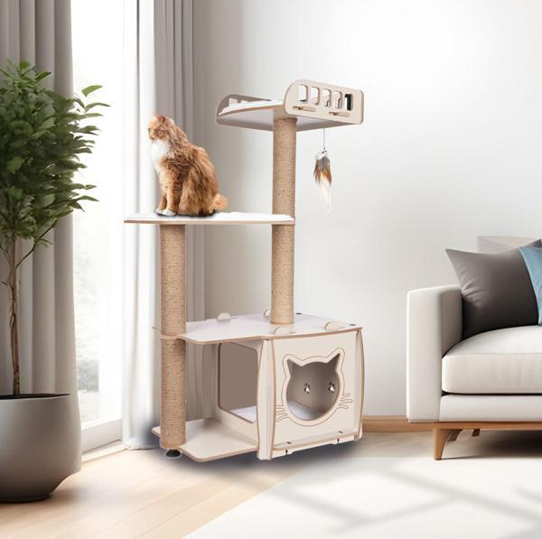 Pati Homes Katlı Yataklı Kedi Tırmalama Evi - Kedi Tırmalaması - Image 1