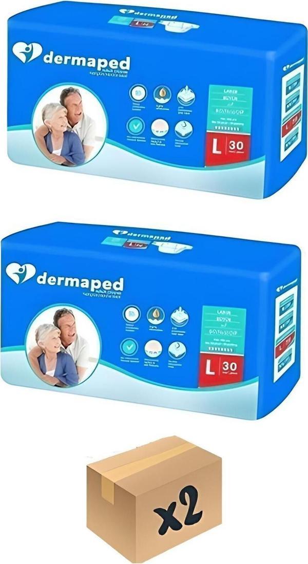 Dermaped Yetişkin Hasta Bezi Bel Bantlı L Beden 60 Adet - Image 1