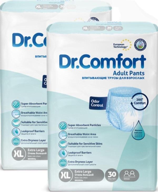 Dr.Comfort Dr Comfort Emici Külot Hasta Bezi 30'Lu Xlarge X 2 Paket (60 Adet) - Image 1
