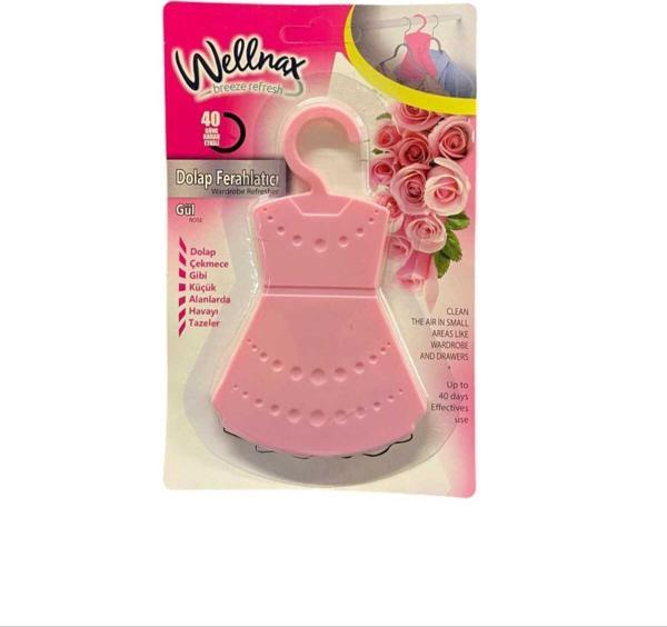 Wellnax Breeze Refresh Gardırop Dolap Ve Çekmece Ferahlatıcı Gül Bahçesi Kokusu X1 - Image 1