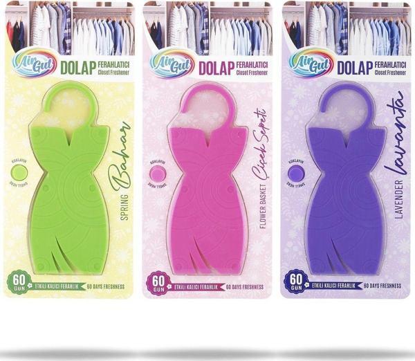 AirGut Elbise Desenli Dolap Ferahlatıcı (Bahar Çiçekleri, Çiçek Sepeti, Lavanta Tazeliği) Karışık Seri X3 - Image 1