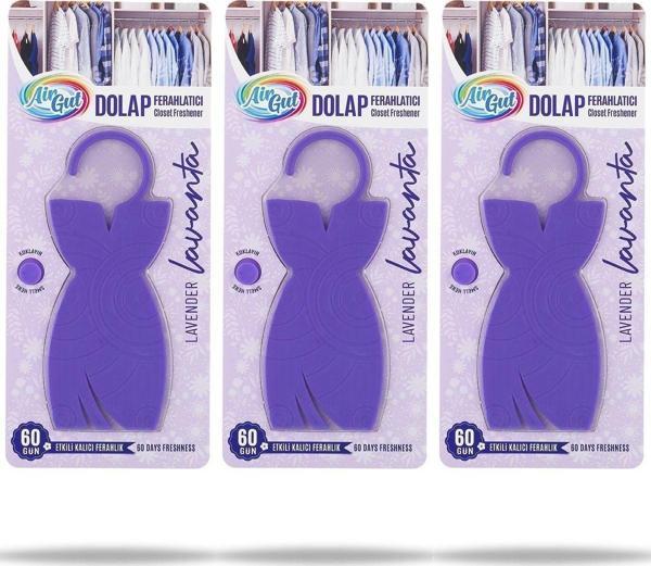 AirGut Elbise Desenli Dolap Ferahlatıcı Lavanta Tazeliği Kokusu X3 - Image 1